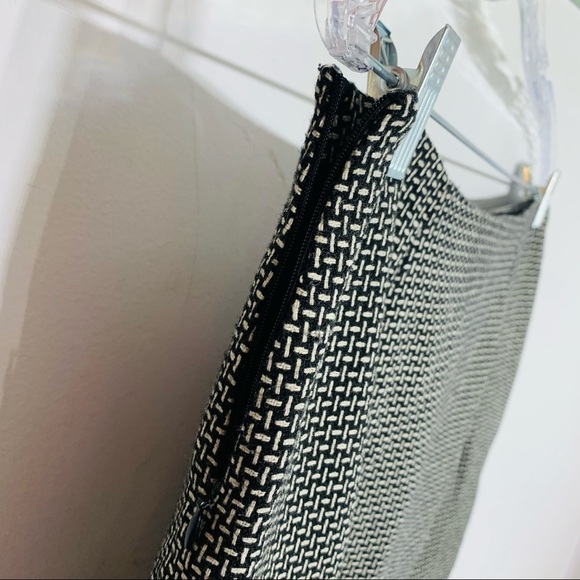 Jess Basic Wool Blend Skirt Suit classic black & White academia preppy 8 - Picture 10 of 11